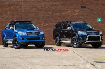 TOYOTA HILUX 4WD BEAST BLACK MACHINED WITH DARK TINT